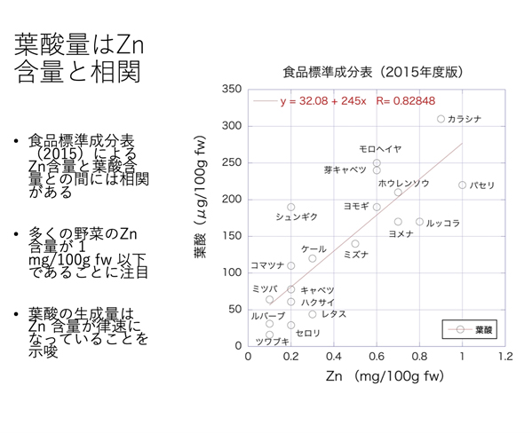 亜鉛と葉酸を豊富に含む「e-スーパー健康野菜」